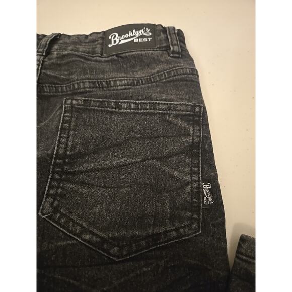 Brooklyns Best Stretch Denim Distressed Sz16 28X29 Ripped Zipper - Picture 7 of 9